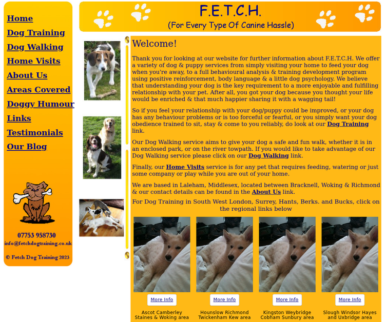 FETCH Dog Training and Dog Walking