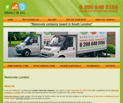 REMOVALS ON CALL - Removals London