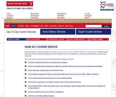 mail box express courier service