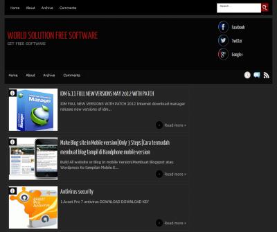 WORLD SOLUTION FREE SOFTWARE