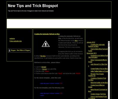 New Tips and Trick Blogspot