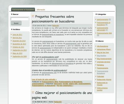web posicionamiento en buscadores web