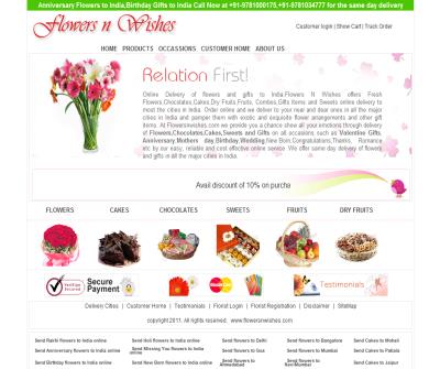 Flowers N Wishes-Send Flowers to India