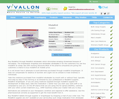 Modafinil Supplier