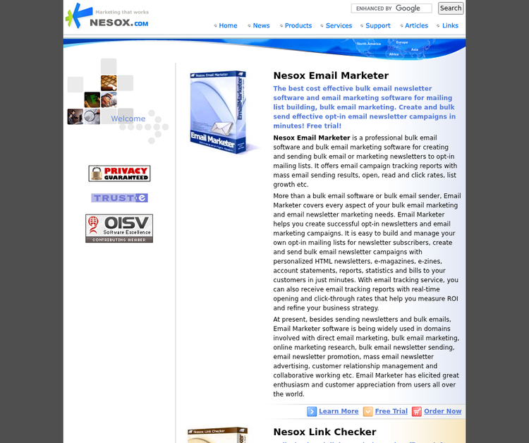 Bulk Email Marketing Software and HTML Newsletter Software from Nesox Solutions
