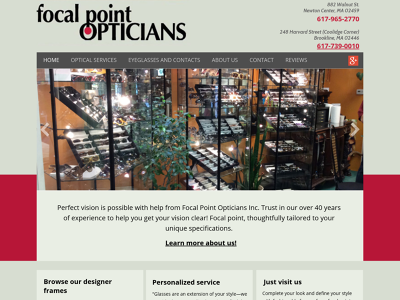 Focal Point Opticians Inc. – Celebrating 50 Years of Vision Excellence