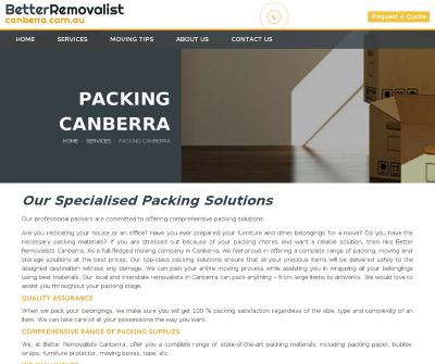 Packing Services Canberra