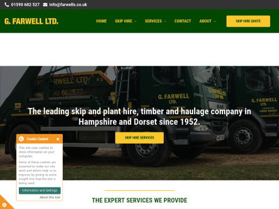 Leading Provider of Skip, Plant Hire, Timber and Haulage Services in Hampshire and Dorset