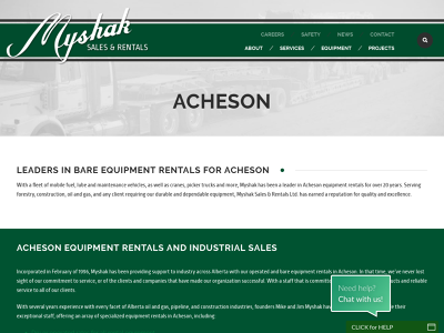 Acheson Equipment Rentals and Industrial Sales