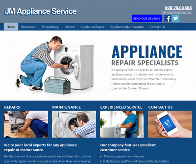 Appliance Repair Specialists in Worcester, MA