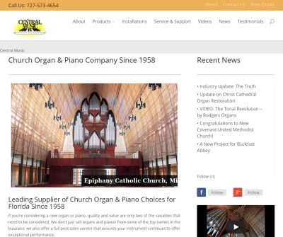 Serving Florida's Favorite Church Organ & Piano Company