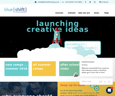 BlueShift Education - Coding & Robotics Camps