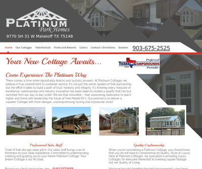 Premium Custom Park Home RVs