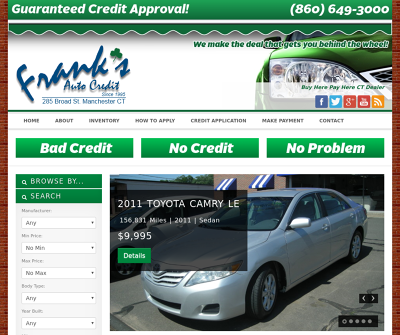 Trusted Buy Here Pay Here Car Dealer in Manchester, CT