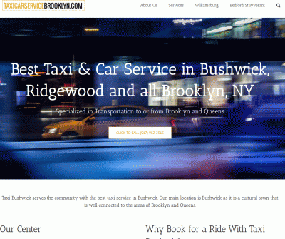BEST TAXI & CAR SERVICE IN BUSHWICK, RIDGEWOOD AND ALL BROOKLYN, NY
