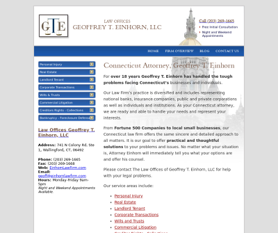Connecticut Attorney Geoffrey T. Einhorn LLC