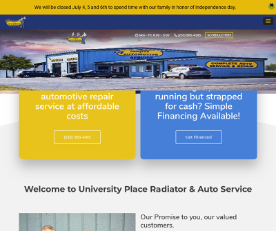 University Place Auto & Radiator: Quality Auto Repair