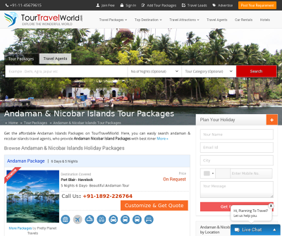 Andaman Nicobar Islands Holiday Packages