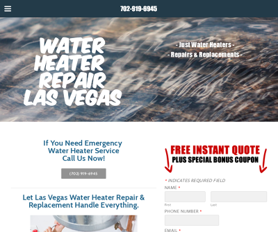 Professional Water Heater Repair & Replacement in Las Vegas