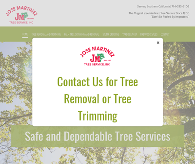 The Original Jose Martinez Tree Service Since 1980