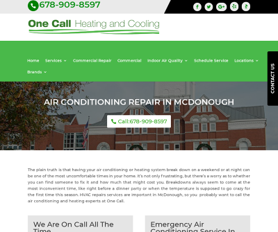 One Call Heating & Cooling - HVAC Services