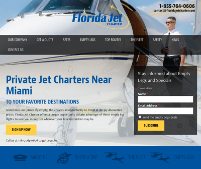 Premium Private Jet Services in South Florida
