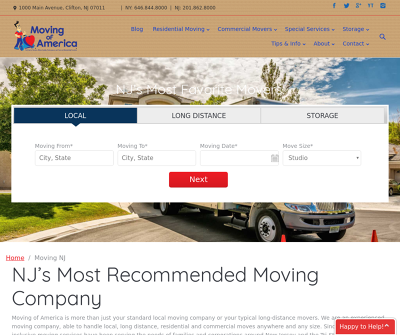 Moving of America - Trusted New Jersey Movers
