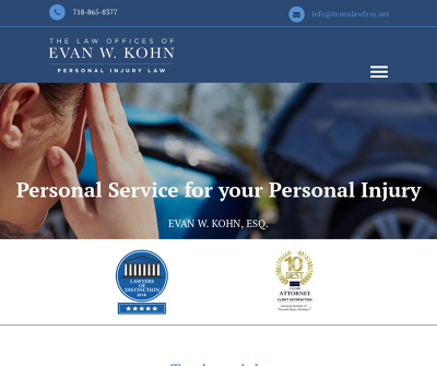 Bronx's Top-Rated Personal Injury Attorney