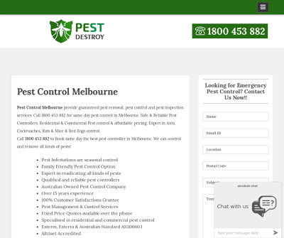 Pest Destroy: Comprehensive Pest Management Solutions in Melbourne