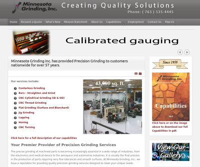 Minnesota Grinding Inc. - Precision Grinding Solutions