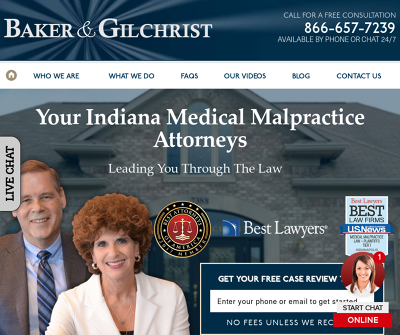 Baker & Gilchrist Avon,IN Hospital Malpractice Medical Malpractice Emergency Room Malpractice