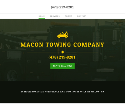 24 Hour Roadside Assistance & Towing Service in Macon, GA
