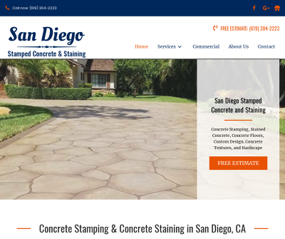Professional Stamped & Stained Concrete Solutions in San Diego