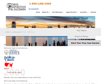 Davis, Saperstein & Salomon - Premier Personal Injury Lawyers in Jersey City
