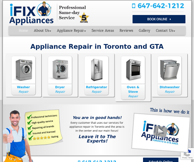 Professional Appliance Repair Services in Toronto