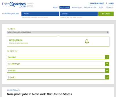 Nonprofit Jobs in New York