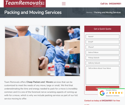 Packing and Moving Services 