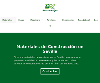 Bazarot | Materiales de Construcción, Cubas y Ferretería en Sevilla