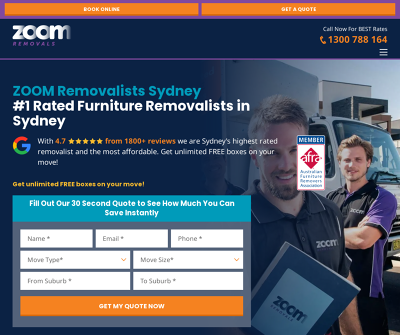 ZOOM Removalists Sydney