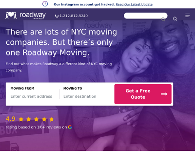 Roadway Moving | 5-Star Movers NYC