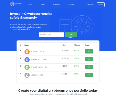 Kryptrx | Global Digital Asset Exchange | Buy/Sell BTC,ETH