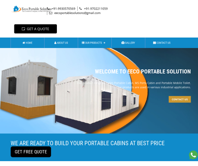 PORTABLE OFFICE CABIN MANUFACTURER
