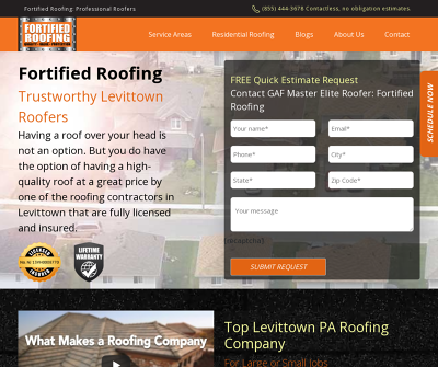 Fortified Roofing - Website