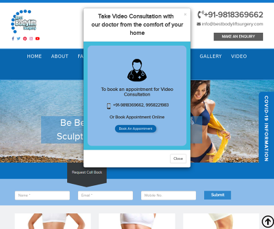 Best Brazilian Buttock lift surgery New Delhi