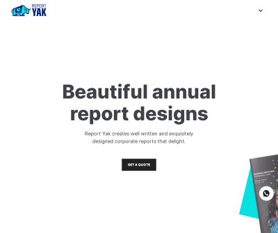 Report Yak: An Annual Report Design Agency