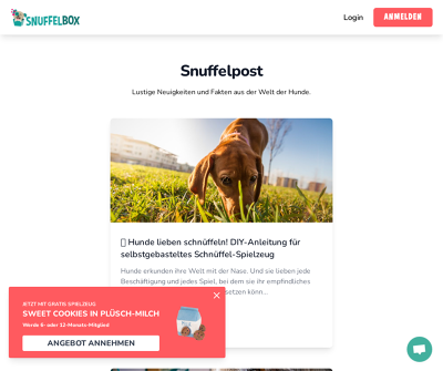 Snuffelbox Geschenkboxen für Hunde