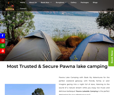 Pawna Lake Camping | Book Prime Campsite in Lonavala