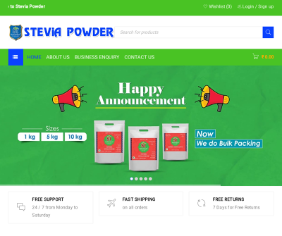 Buy stevia powder for diabetics problems