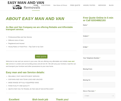 Easy Man and Van Removals