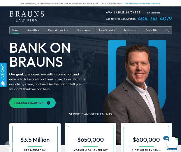 Brauns Law Accident Injury Lawyers, PC